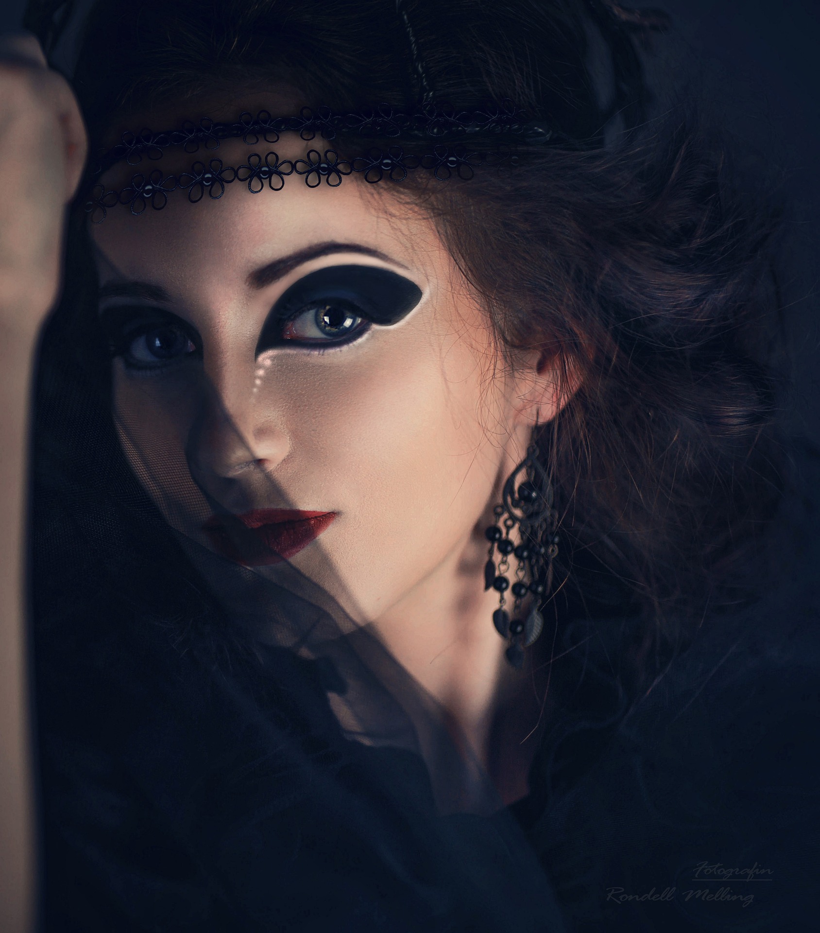 Eksempel på makeup og accessories til Halloween